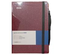 AGENDA 2026 cartomania WEEK settimanale SHINE IT UP da 12 mesi ROSSO