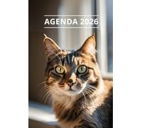 AGENDA 2026 - CHAT: Petit format de poche | 4 langues | Janvier à Décembre 2026 | 52 semaines | 1 semaine sur 2 pages | Format pratique 10x15 cm, 115 pages | Fantaisie, original | Cadeau à offrir