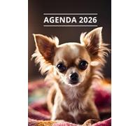 AGENDA 2026 - CHIEN: Petit format de poche | 4 langues | Janvier à Décembre 2026 | 52 semaines | 1 semaine sur 2 pages | Format pratique 10x15 cm, 115 pages | Fantaisie, original | Cadeau à offrir