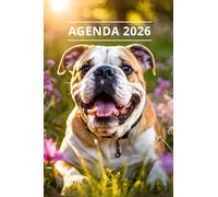 AGENDA 2026 - CHIEN: Petit format de poche | 4 langues | Janvier à Décembre 2026 | 52 semaines | 1 semaine sur 2 pages | Format pratique 10x15 cm, 115 pages | Fantaisie, original | Cadeau à offrir