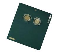 Agenda 2026 con copertina rigida, calendario settimanale mensile, hardware per la gestione accademica, categoria organizzazione ufficio, accessorio di cancelleria classico in similpelle nera