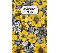 AGENDA 2026 - FLEURS: Petit format de poche | 4 langues | Janvier à Décembre 2026 | 52 semaines | 1 semaine sur 2 pages | Format pratique 10x15 cm, 115 pages | Fantaisie, original | Cadeau à offrir