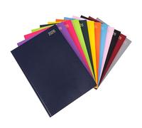 Agenda 2026, formato A4, una pagina per giorno, con copertina rigida, anno intero, calendario giornaliero (blu navy)