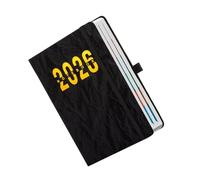 Agenda 2026, formato A5, con copertina impermeabile, planner settimanale e mensile in pelle con copertina rigida, organizer accademico giornaliero mensile, per casa, scuola, aula, università, ufficio