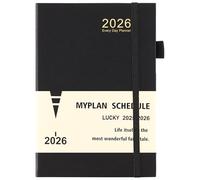 Agenda 2026, formato A5, un giorno per pagina, agenda 2026, formato A5, una pagina per giorno, per tutto l'anno, da gennaio a dicembre, planner giornaliero e mensile con passante per penna, linguette