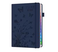 Agenda 2026, formato A5, vista settimanale, mensile, da gennaio a dicembre 2026, 12 mesi con linguette mensili colorate, chiusura con fascia elastica, passante per penna, ideale per scuola e lavoro