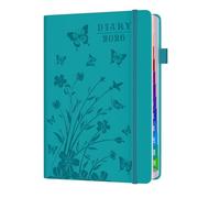 Agenda 2026, formato A5, vista settimanale, mensile, da gennaio a dicembre 2026, 12 mesi con linguette mensili colorate, chiusura con fascia elastica, passante per penna, ideale per scuola e lavoro