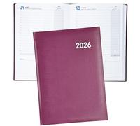 Agenda 2026 Giorno per Pagina A5 Vista giornaliera Agenda annuale 2026 Planner, Planner con Vista Orizzontale con Segnalibri, Sabato e Domenica sulla stessa pagina, 12 Mesi Da Gennaio a Dicembre
