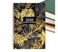 Agenda 2026, grandi di fiori con date - Agenda settimanale e mensile - per pianificare appuntamenti accademici, casa, scuola, ufficio, studio, lavoro, insegnanti, famiglia