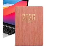 Agenda 2026 in inglese, formato A7, organizer portatile per 365 giorni, strumento di pianificazione compatto, accessorio per tracciare gli obiettivi quotidiani, utile per il lavoro