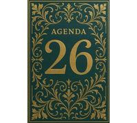 Agenda 2026 journalier, 1 jour par page avec to-do list, horaires 6h-22h, mise en page claire et citations quotidiennes