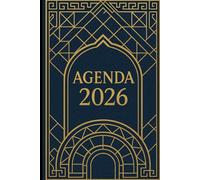 Agenda 2026 journalier, avec 365 pages, un jour par page,6h-22H, des citations et une to do list quotidienne.