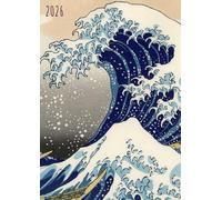 Agenda 2026: La Vague | Semainier (une semaine sur deux pages) | Grand format - A4 | 21x29,7 cm | Planning hebdomadaire vertical | Colonnes & horaires | Français