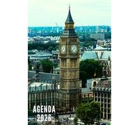 Agenda 2026: Londres - Semainier et Mensuel de Janvier à Décembre 2026 | 12 Mois | Idéal pour Les Étudiants, Professionnels et Particuliers | Calendrier, Liste de Contacts, Notes