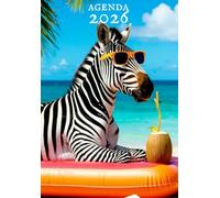 Agenda 2026 - Organizador diario: Planificador simple y moderno con dos días por página y secciones para notas y objetivos