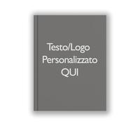 Agenda 2026 Personalizzata A5 - Planner Giornaliero e Mensile con Copertina Rigida - Carta Spessa - Nome o Logo Personalizzabile - Da Gennaio a Dicembre 2026 (Grigio Grafite)