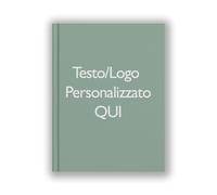 Agenda 2026 Personalizzata A5 - Planner Giornaliero e Mensile con Copertina Rigida - Carta Spessa - Nome o Logo Personalizzabile - Da Gennaio a Dicembre 2026 (Verde Salvia)
