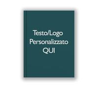 Agenda 2026 Personalizzata A5 - Planner Giornaliero e Mensile con Copertina Rigida - Carta Spessa - Nome o Logo Personalizzabile - Da Gennaio a Dicembre 2026 (Verde Petrolio)