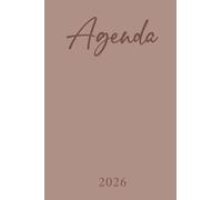 Agenda 2026: Rose Blush | Semainier (une semaine sur deux pages) | Petit format A6 | 10x15 cm | Planning hebdomadaire avec les heures | Weekly planner