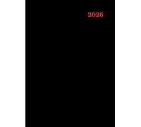 Agenda 2026 Semainier Horizontal a4: ( Noir ) 1 Semaine sur 2 Pages ( 7 Jours ) Janvier à Décembre - En Francais avec Notes Pages, ... Grand Format Couverture Souple Sans Spirale.