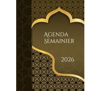 Agenda 2026 Semainier: Planificateur Semainier et Mensuel | Semaine sur Double Page avec Horaire | 12 mois | Calendrier Mensuel en Début de Chaque Mois | Grand format A4 | Français.