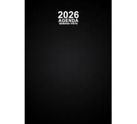 Agenda 2026 semana vista: Planificador semanal vertical | 12 mesi de Enero a Diciembre | una semana en dos páginas | Formato A4