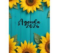 Agenda 2026 semana vista vertical a4 con horas: Planificador 12 meses vista semanal, Libro de citas con fecha y horario y espacio para notas y objetivos. Cuaderno español 365 dias.
