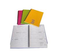 Agenda 2026 settimanale con spirale 19,1 x 26,5 cm.Copertina rigida