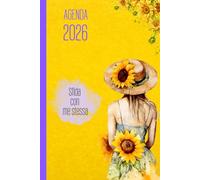 AGENDA 2026 - SFIDA CON ME STESSA: Settimanale verticale su due pagine. Da gennaio a dicembre 2026. Planner mensili con spazi per obiettivi, note, cose da fare, bilanci finali e tanto altro