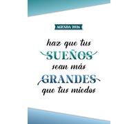 AGENDA 2026 vista SEMANAL A5: Formato anual de 15,2 x 22,9 cm, con planificador mensual, registro de momentos importantes y frases motivadoras semanales