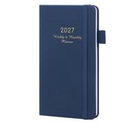 Agenda 2027, agenda tascabile per scuola, casa e lavoro (blu scuro)