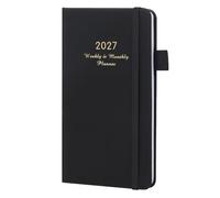 Agenda 2027, agenda tascabile per scuola, casa e lavoro (nero)