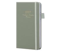 Agenda 2027, agenda tascabile per scuola, casa e lavoro (verde matcha)