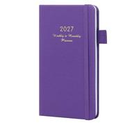 Agenda 2027, agenda tascabile per scuola, casa e lavoro (viola scuro)
