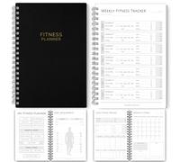 Agenda 3 mesi per fitness e allenamento da uomo, diario per palestra, monitoraggio della perdita di peso, pianificatore dei pasti, monitoraggio delle abitudini di auto-cura, formato A5
