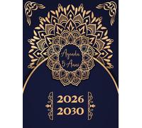 Agenda 5 Anni 2026-2030: Pianificatore Mensile 2026 2030 | 60 Mesi dal 01/01/2026 al 31/12/2030 | 1 Mese su 2 Pagine | Giorni Festivi | Formato A4 (20.96 x 27.94 cm) | 160 Pagine
