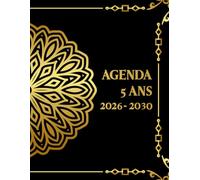 Agenda 5 Ans 2026-2030: Planificateur Mensuel 2026 2030 | 60 Mois du 01/01/2026 au 31/12/2030 | 1 Mois sur 2 Pages | Jours Fériés | Format A4 | 160 Pages
