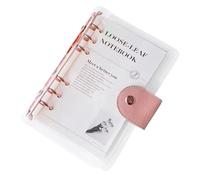 Agenda A6 con 6 anelli, trasparente, per viaggiatori - Blocco note annuale per la salute, abitudini mentali, compiti, esercizi, pulizia, compleanno, vacanze, feste, viaggi, studio, allenamento
