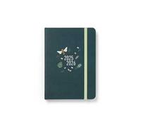 Agenda accademica 2025-2026 Bumblebee A6 Giornaliero Verde scuro - 14,8 x 10,5 cm
