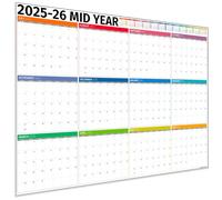 Agenda accademica da parete 2025/2026 - Agenda da parete 2025/2026 - 12 mesi per ufficio, università, scuola, insegnanti, calendario 25/26 - Edizione scatole piegate