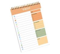 Agenda accademica giornaliera con rilegatura a doppia spirale, diario di monitoraggio degli obiettivi, 104 pagine a righe, per uomini e donne, diario di pianificazione giornaliera