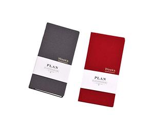 Agenda agenda settimanale tascabile non datata, agenda annuale, mensile, settimanale, vuota, A6, per Notebook