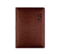 Agenda annuale 2025 Letts 12 Mesi, Milano A5 settimanale cioccolato - 21 x 14,8 cm