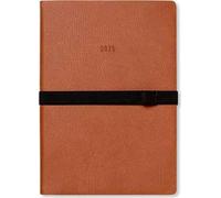 Letts of London Oslo - Agenda settimanale 2025, formato A5, colore: marrone chiaro