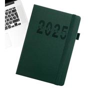 Agenda annuale astratta, diario 2025, un giorno per pagina, formato A5, agenda 2025, con bordi colorati, per la scuola, agenda giornaliera per tutto l'anno con linguette mensili colorate
