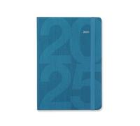 Agenda Annuale Letts"BLOCK"10x15cm-A6 Giornaliera 2025 Multilingua 12Mesi Gen/Dicembre AGF05BL (Blu)