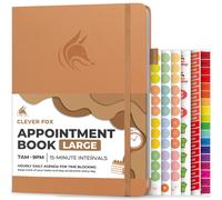 Agenda appuntamenti Clever Fox - Planner orario con incrementi di 15 minuti - Planner Time Box per lavoro quotidiano e impegni - Pagine settimana