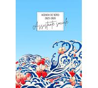 Agenda assistante sociale scolaire: Carnet de bord pour les assistantes sociales de l’Education Nationale, mensuel et semainier, relié