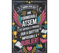 Agenda Atsem 2026 2027: Une Formidable Atsem | Cadeau Maitresse D'école