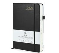 Agenda aziendale 2026, Nero Giornaliere Organizer A5 Diario 2026 Agenda 2026 Settimanale Per Appuntamenti Ufficio Casa e Lavoro Professionale A5 Calendario Annuale con Note